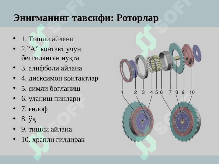 Криптографик тизимларнинг таснифланиши. Классик криптотизимлар 6
