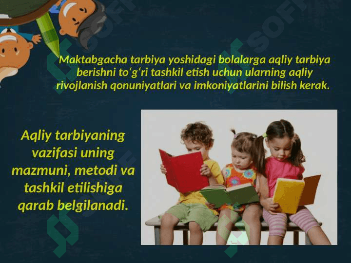 MAKTABGACHA PEDAGOGIKADA AQLIY TARBIYA 7