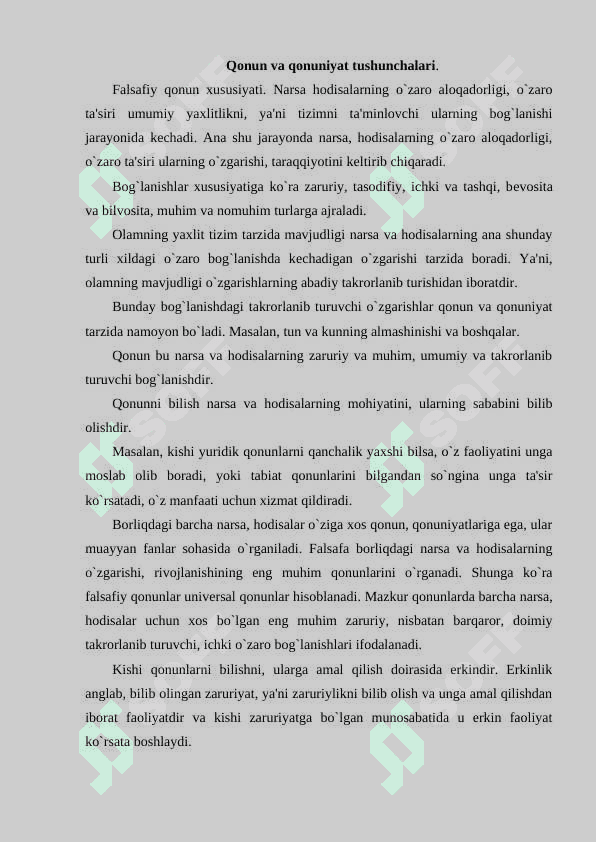 Rivojlanishning umumiy qonunlari va kategoriyalari 3