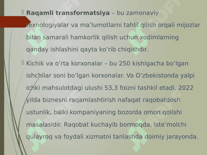 Raqamli transformatsiya 2