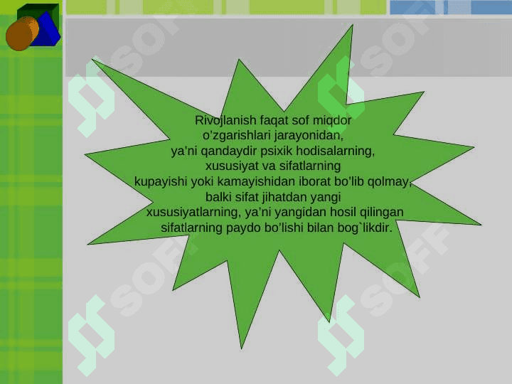 Psixik rivojlanish nazariyasi 7