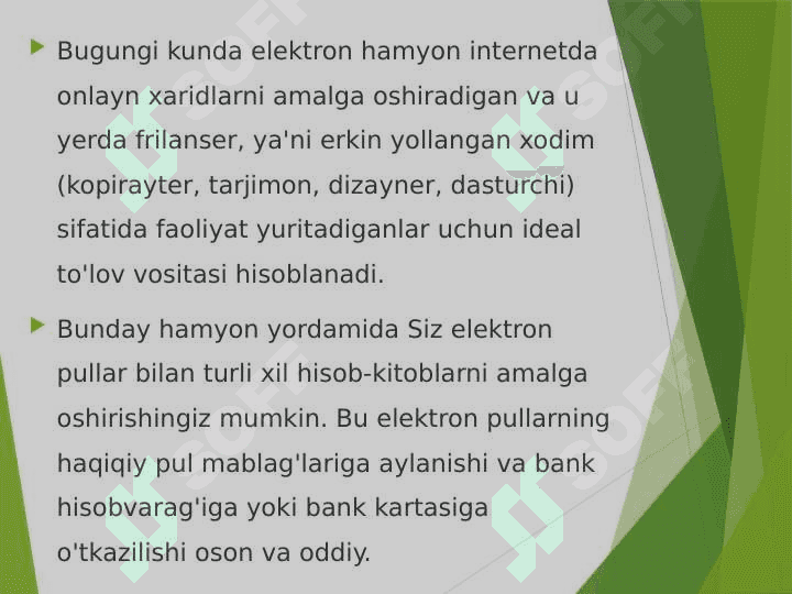 E-hamyonlar va ulardan foydalanish imkoniyatlar 2