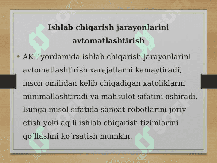 AKTning mikroiqtisodiy rivojlanishdagi o‘rni 2