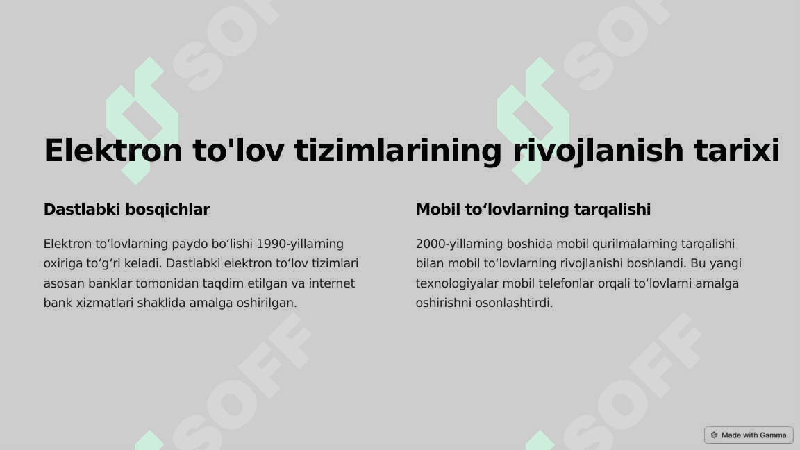 Elektron to'lov tizimlarining soliq yig'imlariga ta'siri 2