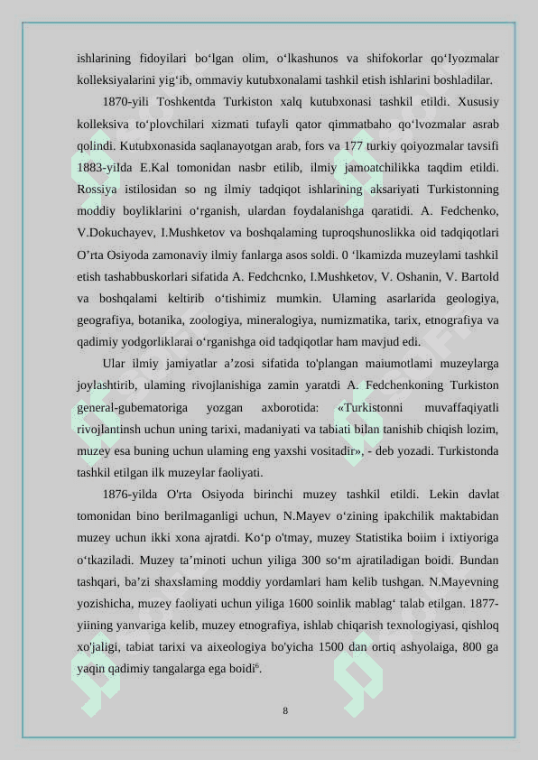 Oʻlka tarixini oʻrganishda muzeylarning oʻrni 7