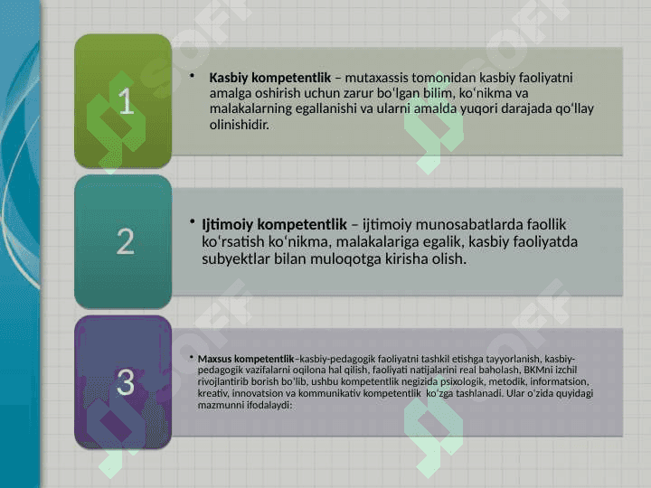 Maktabgacha ta’lim muassasasi tarbiyachisining kompetensiyasi 3