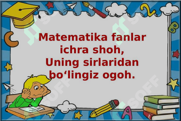 Yig‘indi va ayirmalarni  taqqoslash 2