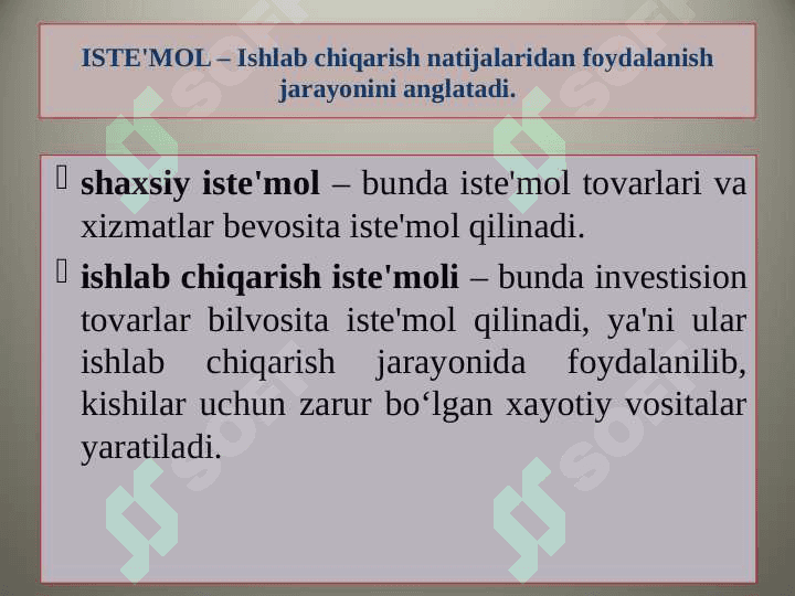 Ishlab chiqarish jarayoni 8