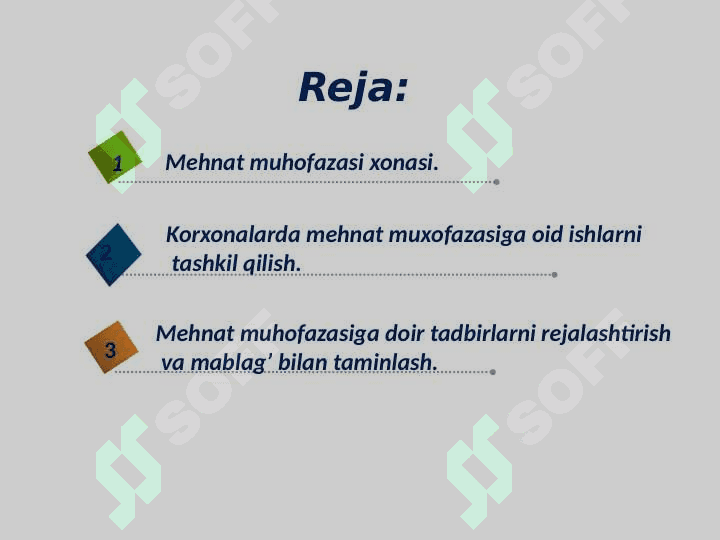 Mehnat muxofazasi masalalarini hal qilishda sog'lom muxit yaratish o'zbekiston respublikasi axamiyati 2