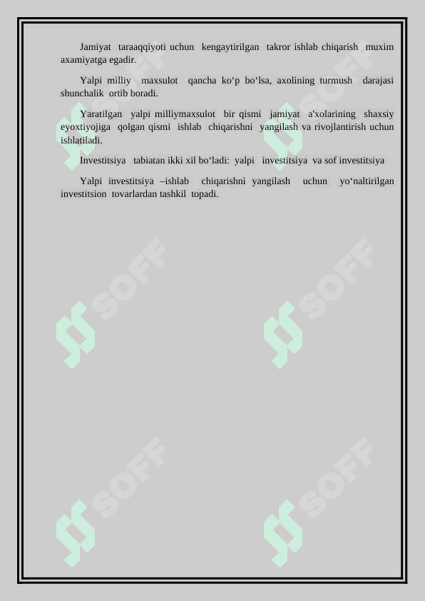 Iqtisodiy faoliyatning mazmuni va amal qilishi 8