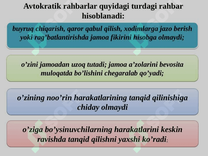 Zamonaviy rahbar kadrlarga qo’yiladigan talablar 4