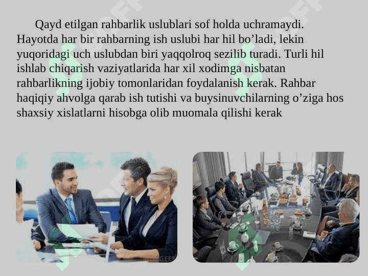 Zamonaviy rahbar kadrlarga qo’yiladigan talablar 8