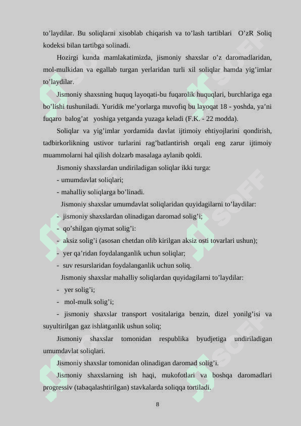 Soliqlar va iqtisodiy o’sish 7