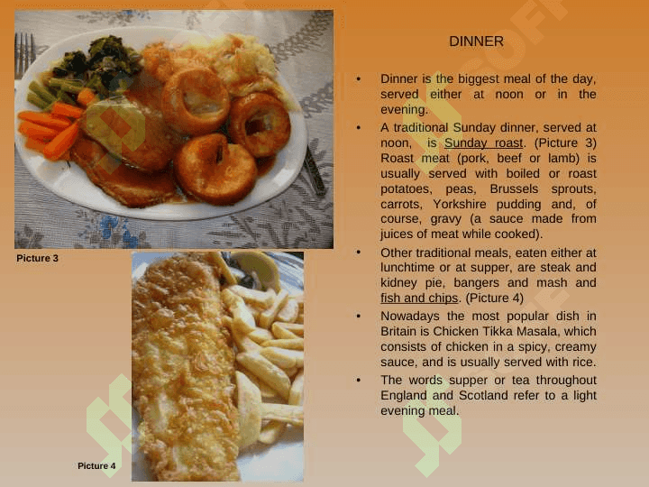MEALS OF ENGLISH SPEAKING COUNTRIES 3