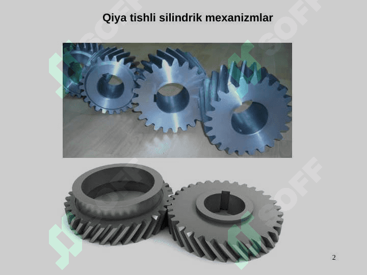 Turli tishli mexanizmlar. Tishli g’ldiraklarni ishlab chiqish usullari 2