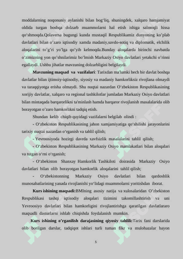 Yevropa  Ittifoqi va O'zbekiston respublikasi òrtasidagi hamkorlik 5