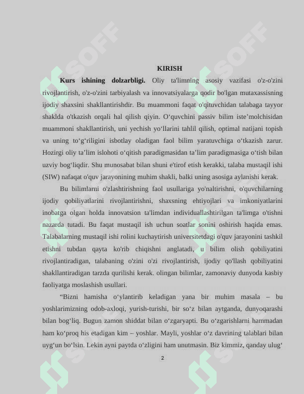TARBIYAVIY DARSLARNI TASHKIL ETISHNING NAZARIY ASOSLARI 2