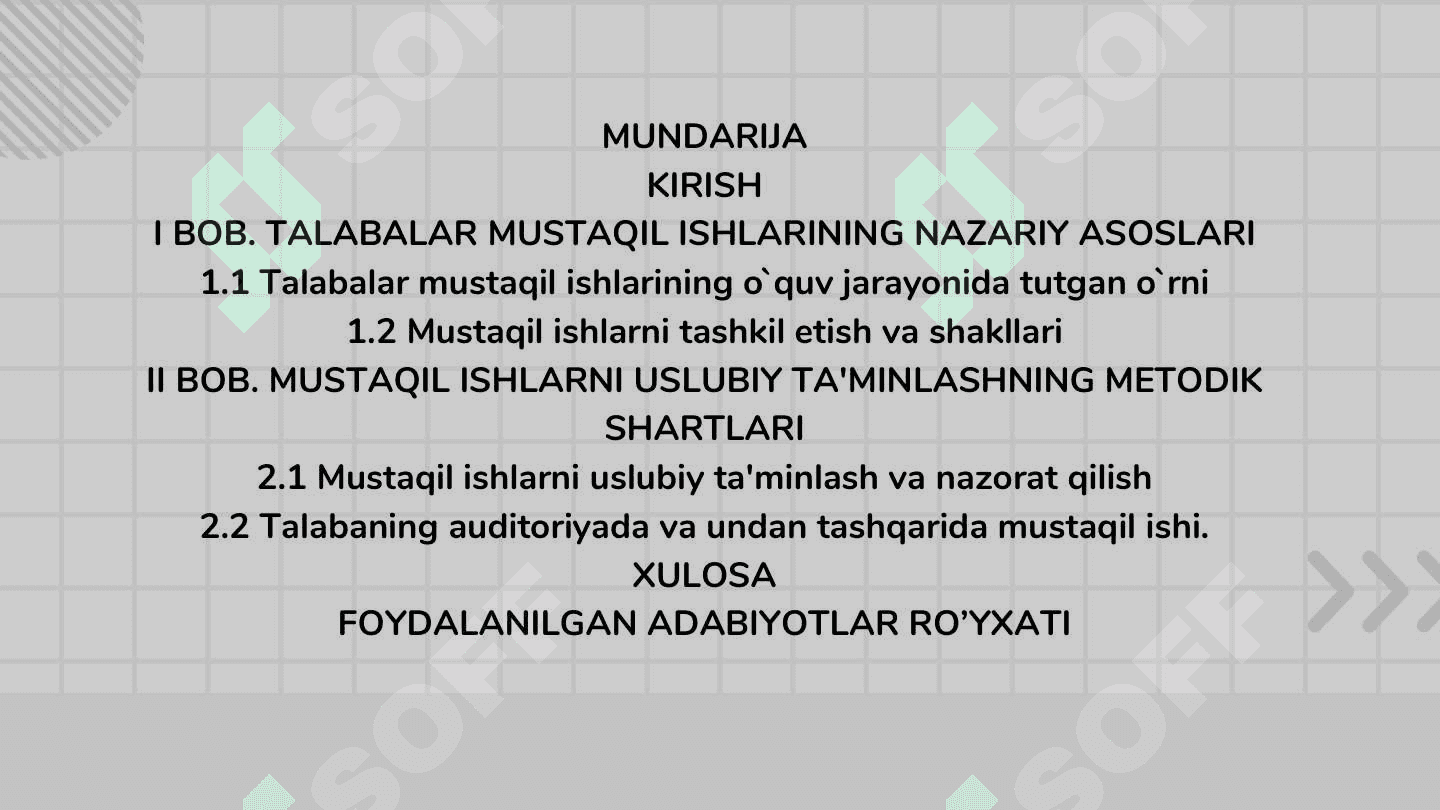 DARSDAN TASHQARI TADBIRLAR VOSITASIDA TALABALARNI MUSTAQIL TAFAKKURINI SHAKLLANTIRISH 2