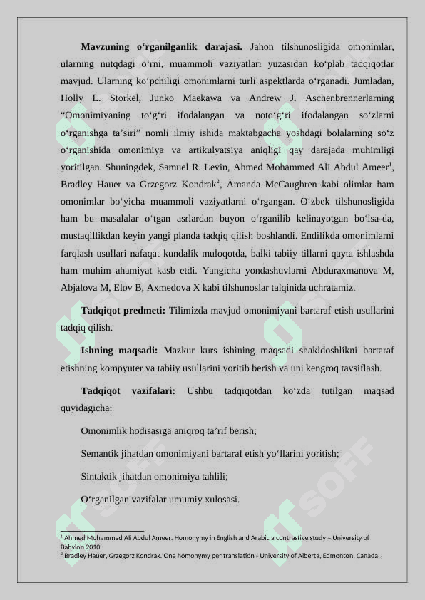 Kurs ishi Sossyur ta'limoti 5