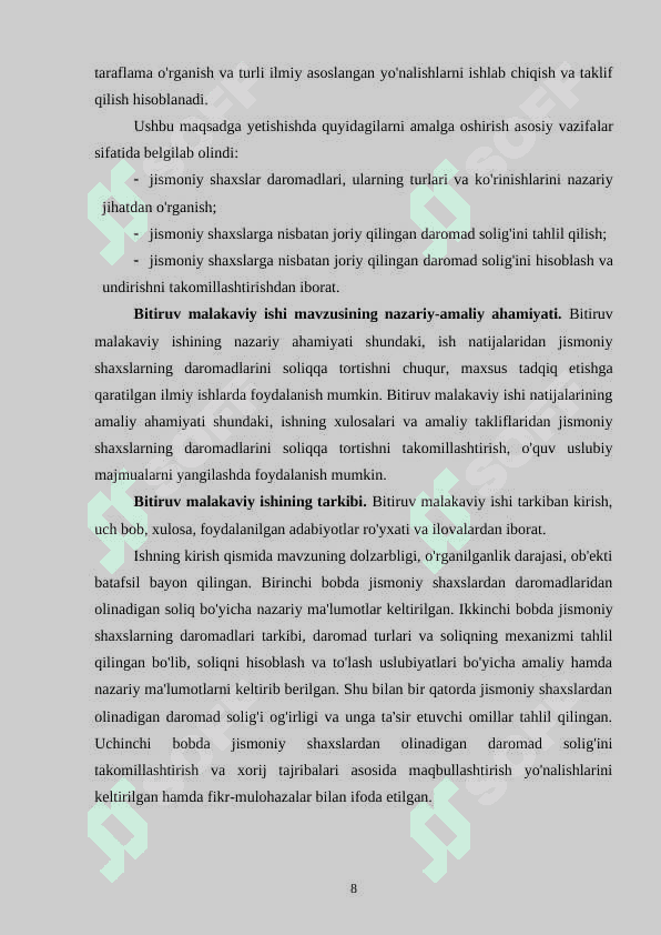 Jismoniy shaxslardan olinadigan daromad solig’i 7