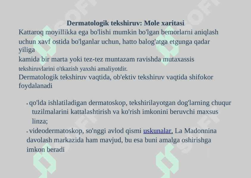 Teri raki, Teri melanomasi: turlari, belgilari, tashxisi va eng so'nggi davolash usullari 8