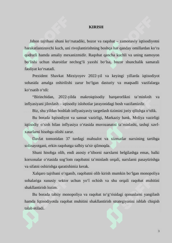 Raqobat - bozor iqtisodiyotini harakatlantiruvchi kuch sifatida 3