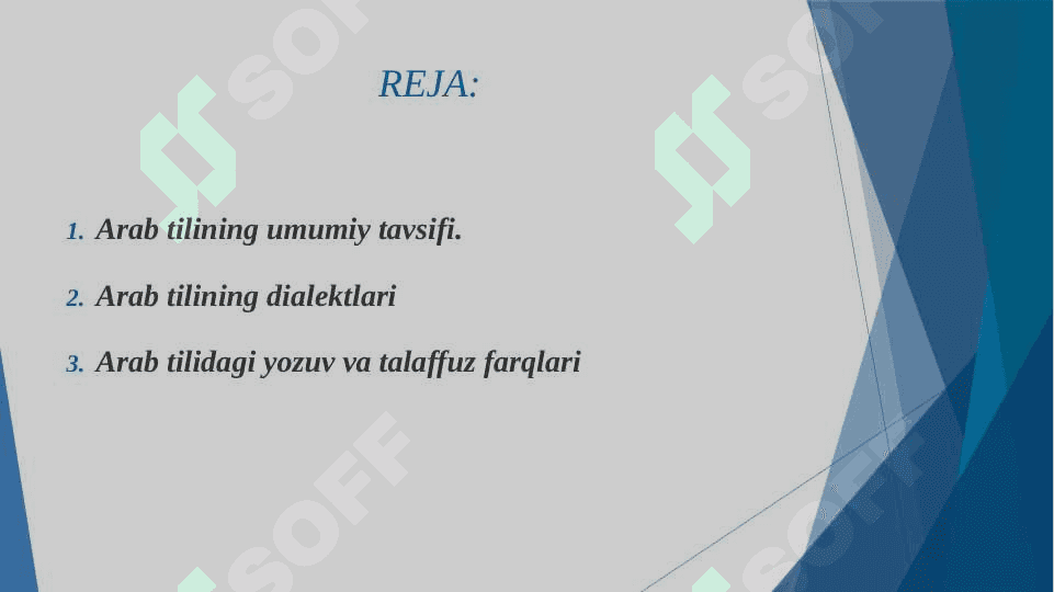 ARAB TILINI OT VA UNING TURLARI 2