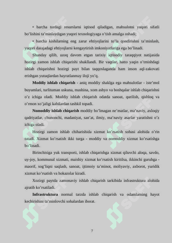 Iqtisodiy faoliyat va uning turlari 7