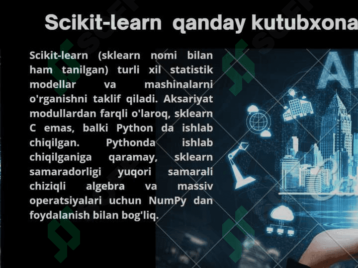 Mashina o'qitish nima, Sckit-learn nima 2