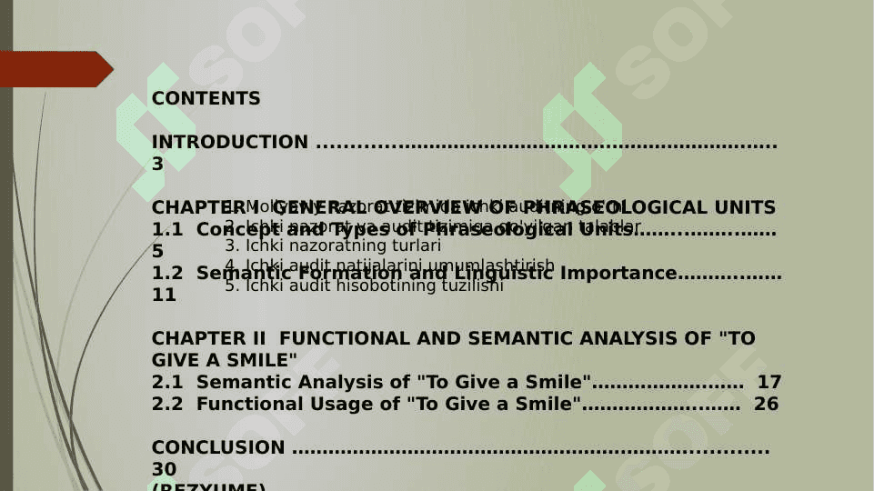 Functional and semantic characteristics of the phrasdological units of the type " to  give a smile " 2