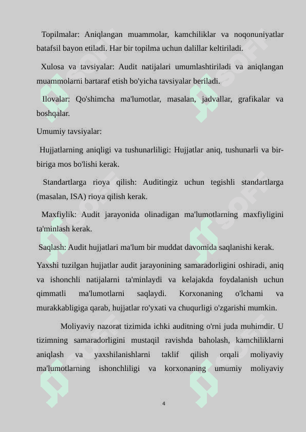 Auditning ichki hujjatlarini tuzish 4