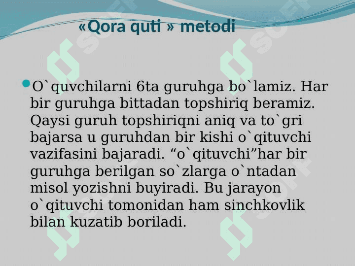 INTERFAOL METODLAR 5