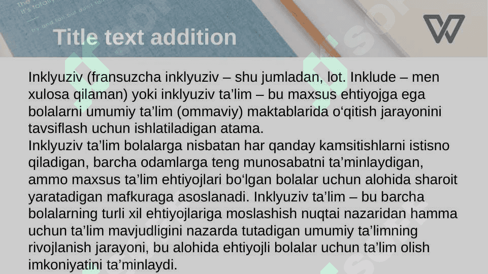 Alohida yordamga muhtoj shaxslarni inklyuziv ta'lim konsepsiyasining mohiyati va asosiy qoidalari 3