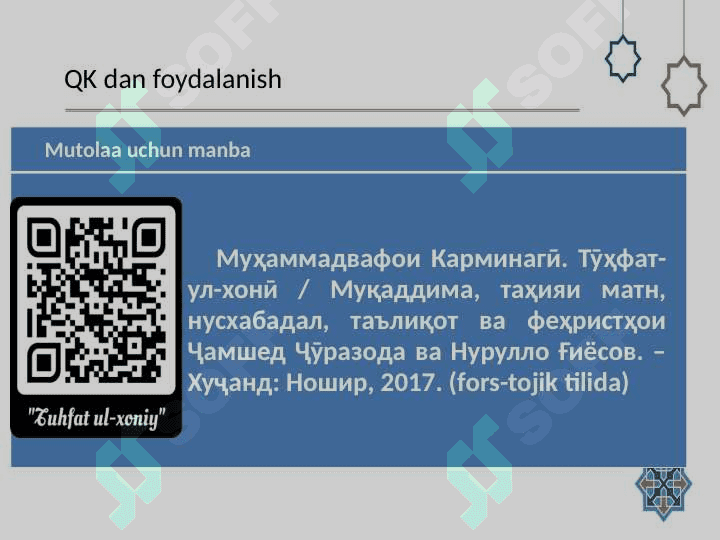 XVII asr ikkinchi yarmi - XIX asr o‘rtalarida Buxoro amirligi 7