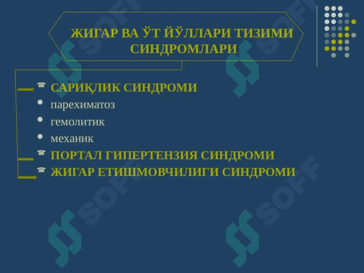 Jigar va o't yo'llari yetishmovchiligi ppt 2