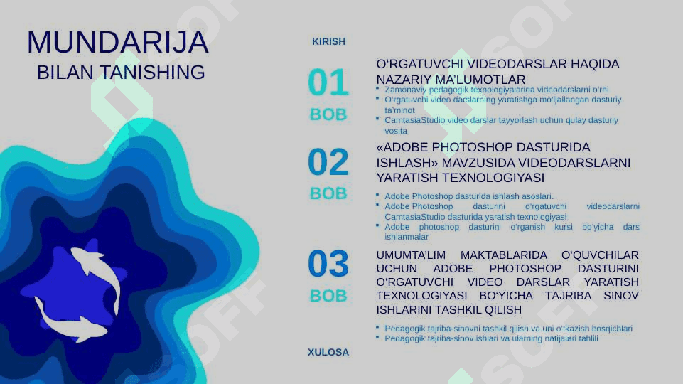 ADOBE PHOTOSHOP DASTURINI O‘RGATUVCHI VIDEO DARSLAR YARATISH TEXNOLOGIYASI 2