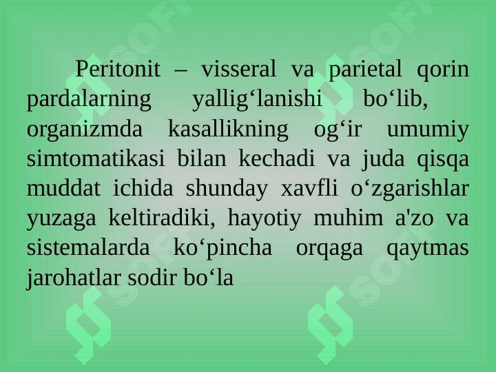 O'tkir peritonit ppt 6