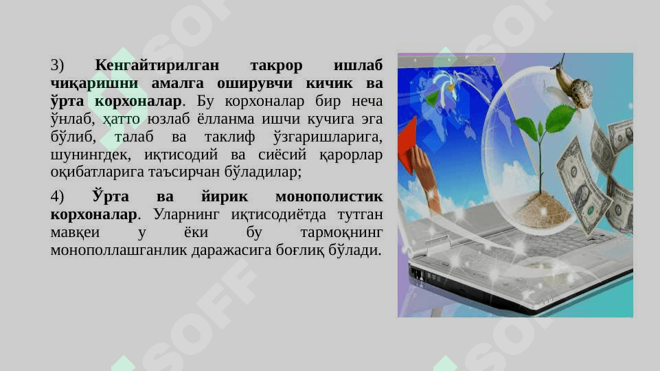 Kichik biznes va xususiy tadbirkorlikka xorijiy investitsiyalarni jalb etish 8