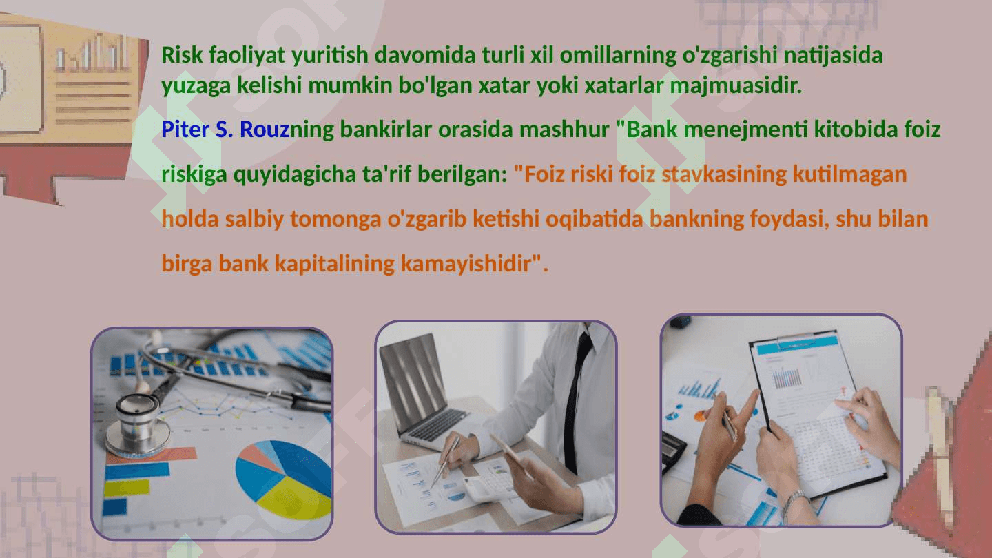 TIJORAT BANKLARIDA FOIZ RISKI VA UNI BOSHQARISH 6