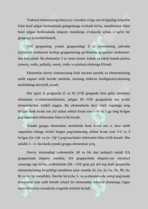 Kimyoviy elementlar davriy qonuni va davriy sistemasi 4