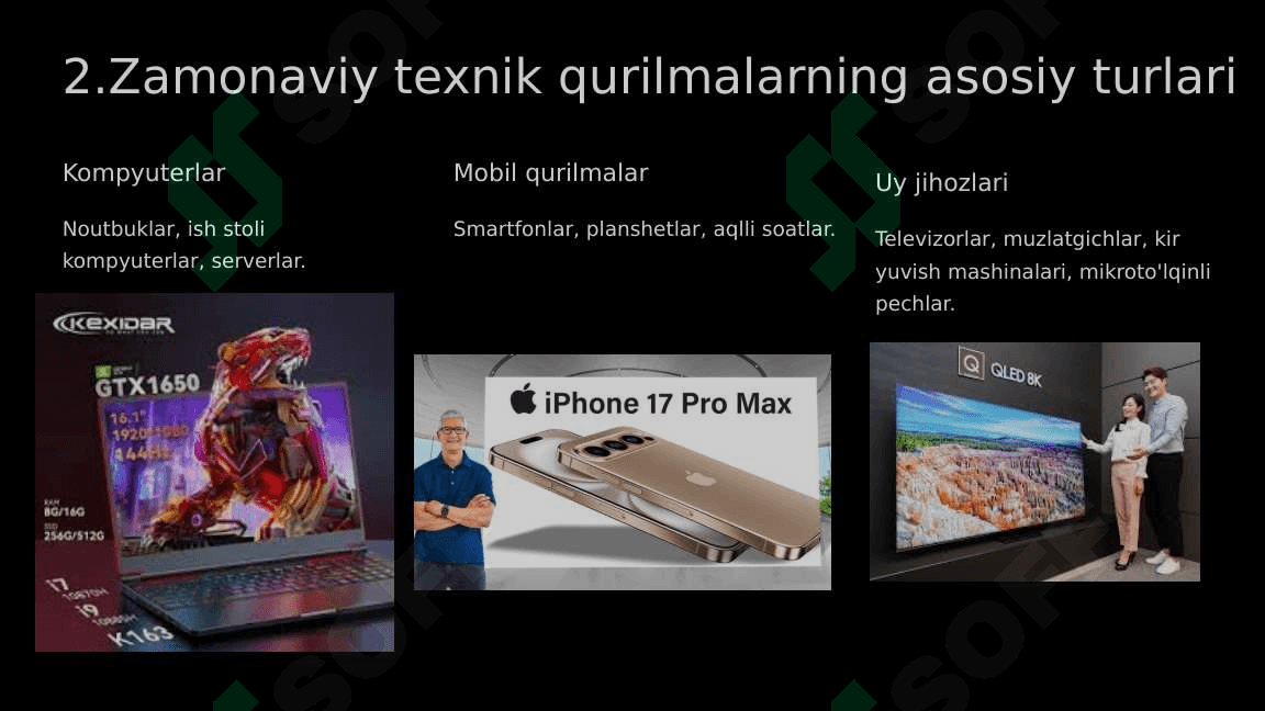 Zamonaviy texnik qurilmalar tahlili 4