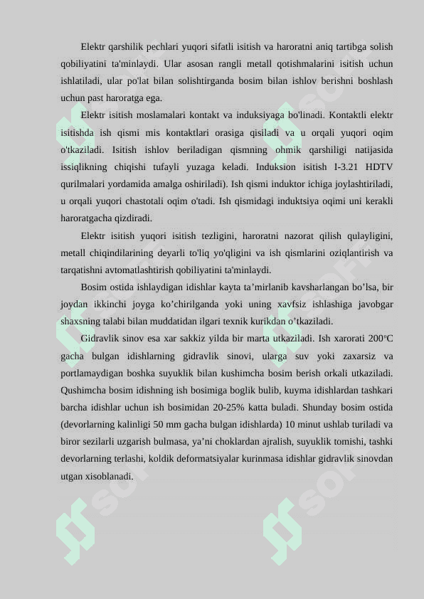 Bosim bilan ishlav berishda qo`llaniladigan qizdirish qurilmalari 4
