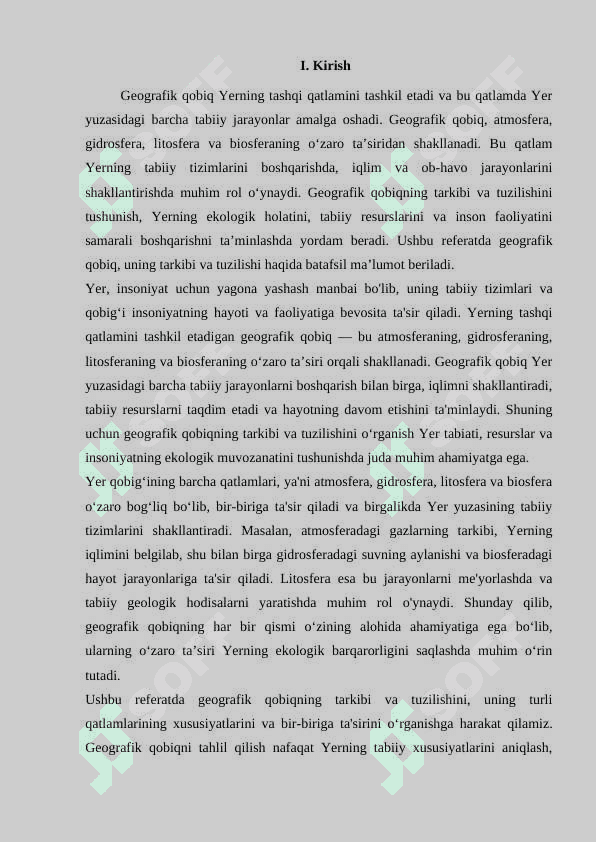 Geografik qobiq uning tarkibi va tuzilishi 2