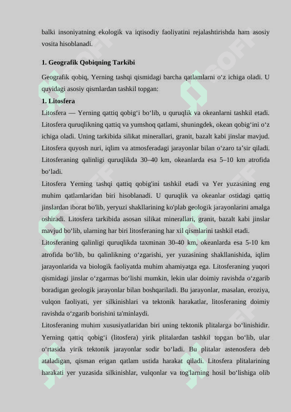 Geografik qobiq uning tarkibi va tuzilishi 3