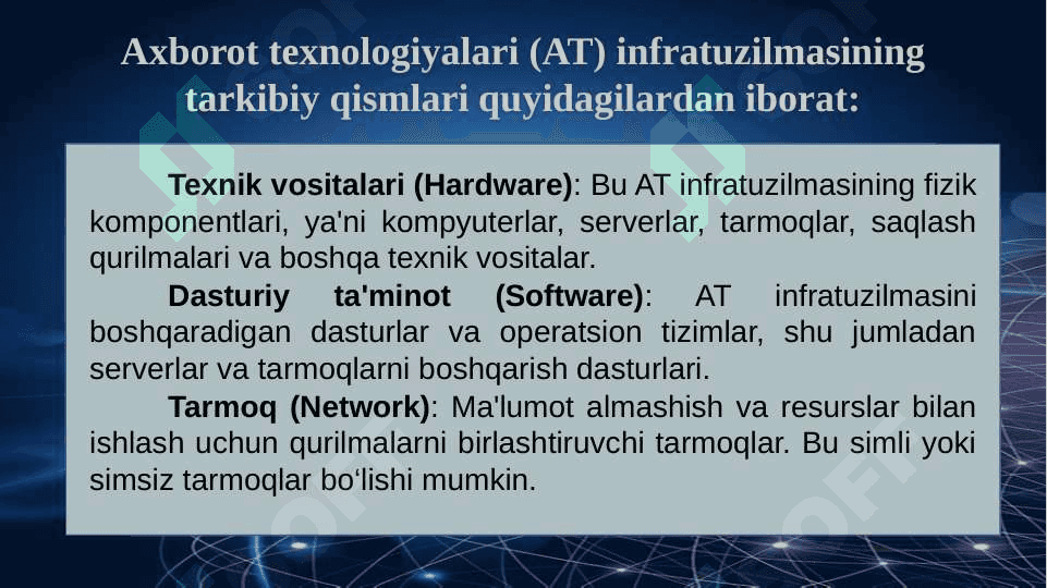 IQTISODIYOTDA AXBOROT TEXNOLOGIYALARINING INFRATUZILMASI 4