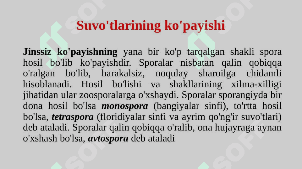 Suv o’tlari (Algae) bo’limi 8