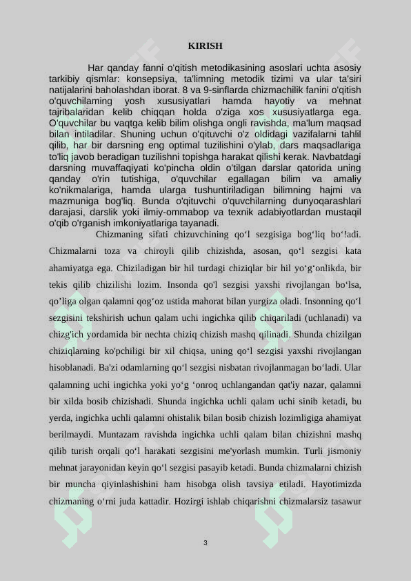 Grafik diagrammalarni bajarishga o’rgatish 3