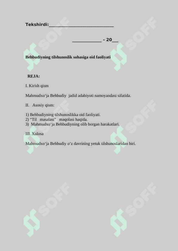Behbudiyning tilshunoslik sohasiga oid faoliyati 2