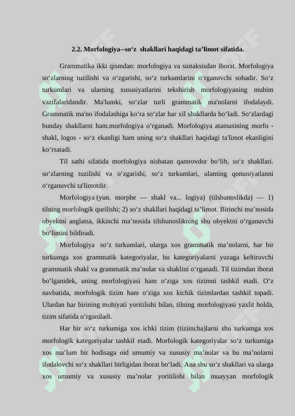O‘zbek tilida so‘z shakllari 8