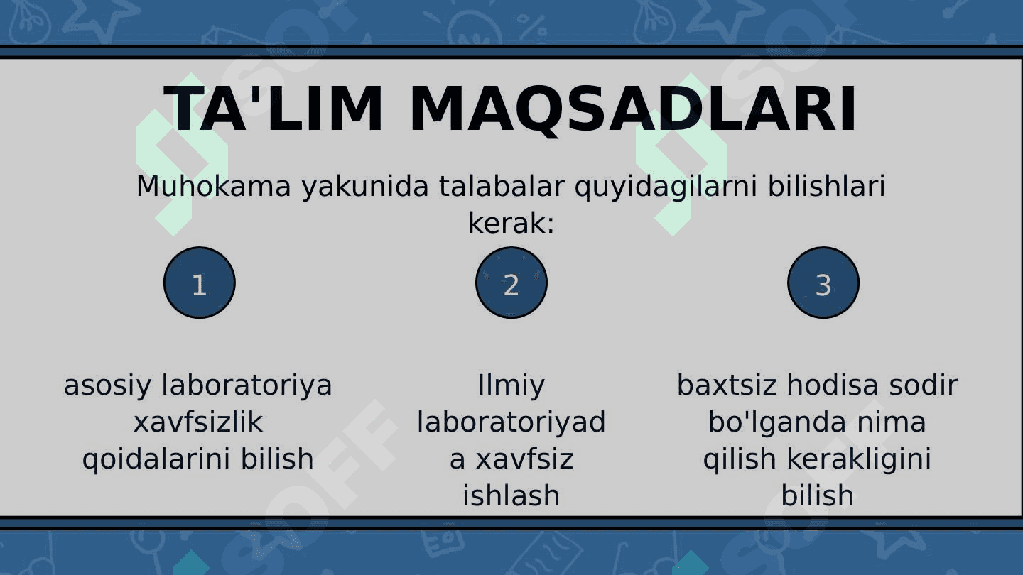 LABORATORIYA QOIDALARI 2